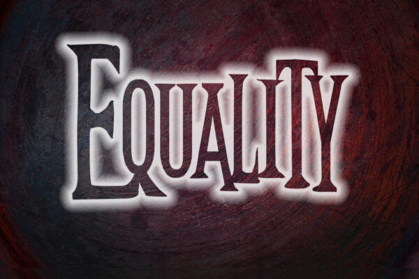 Equality Concept text on background