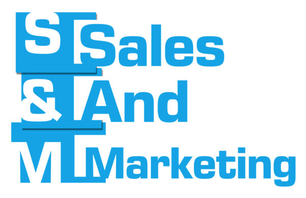 Sales And Marketing Blue Abstract Stripes